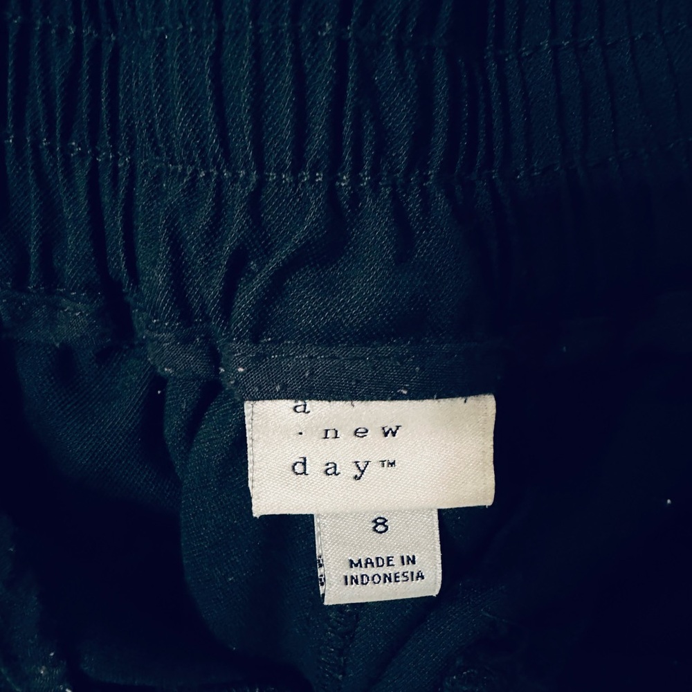 A New Day Black Trousers with Elastic Waist